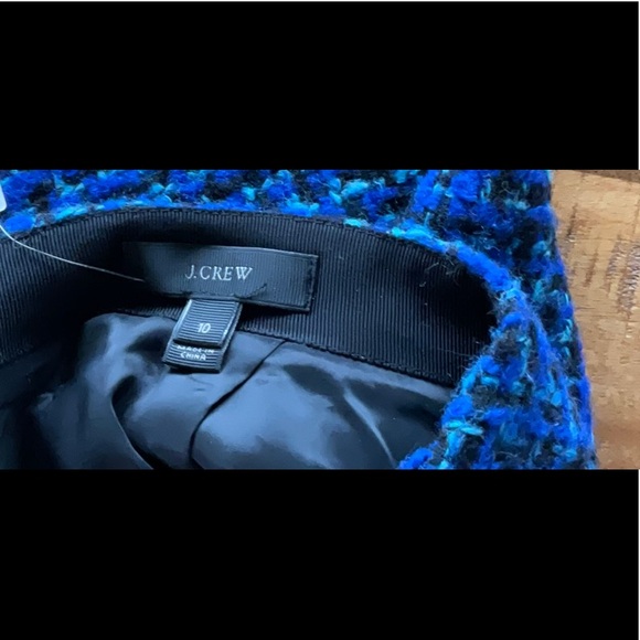 J. Crew Blue Mini Pencil Skirt for Work - Picture 6 of 7